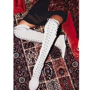 New Free People Lace Up Boots